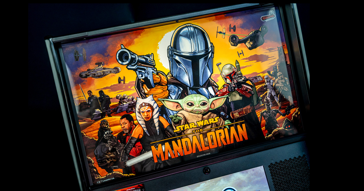 Backbox The Mandalorian flipperspel